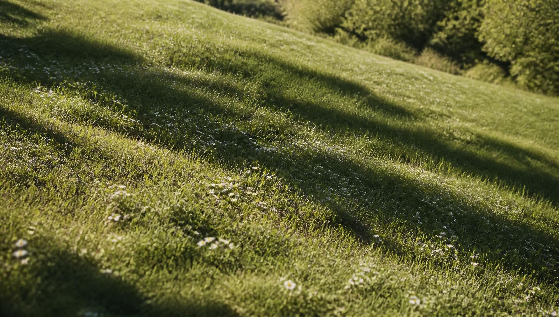 Sonnenbeschienene Wiese im ländlichen Raum Deutschlands – Standort für Impact-Startups